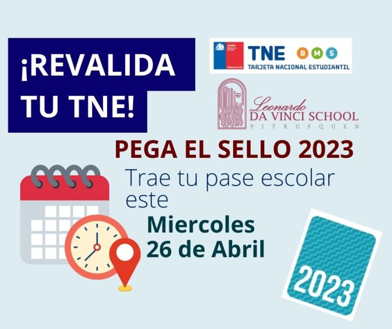 Revalidación Pase Escolar 2023 Leonardo Da Vinci School Pitrufquén